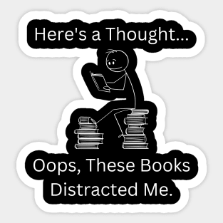 Stick Figure Design - Here's a Thought... Sticker